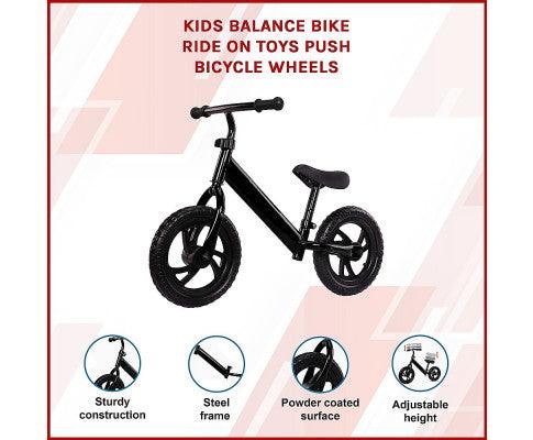 Kids Balance Bike - Black - Gear Force 