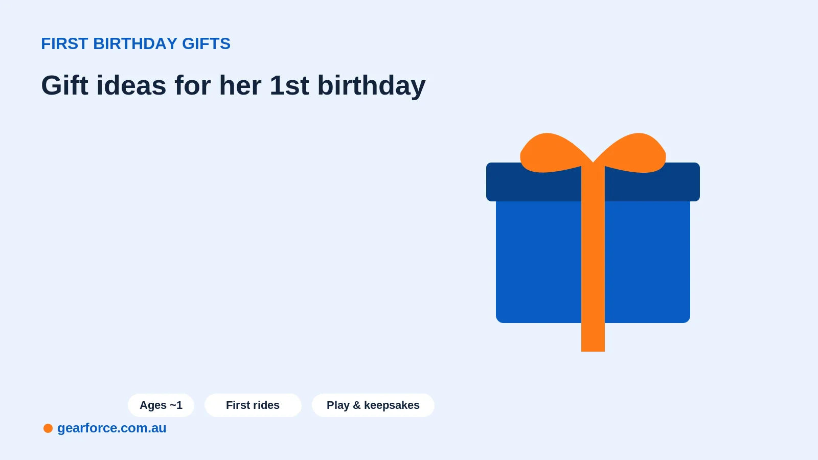 First birthday gift ideas for a girl