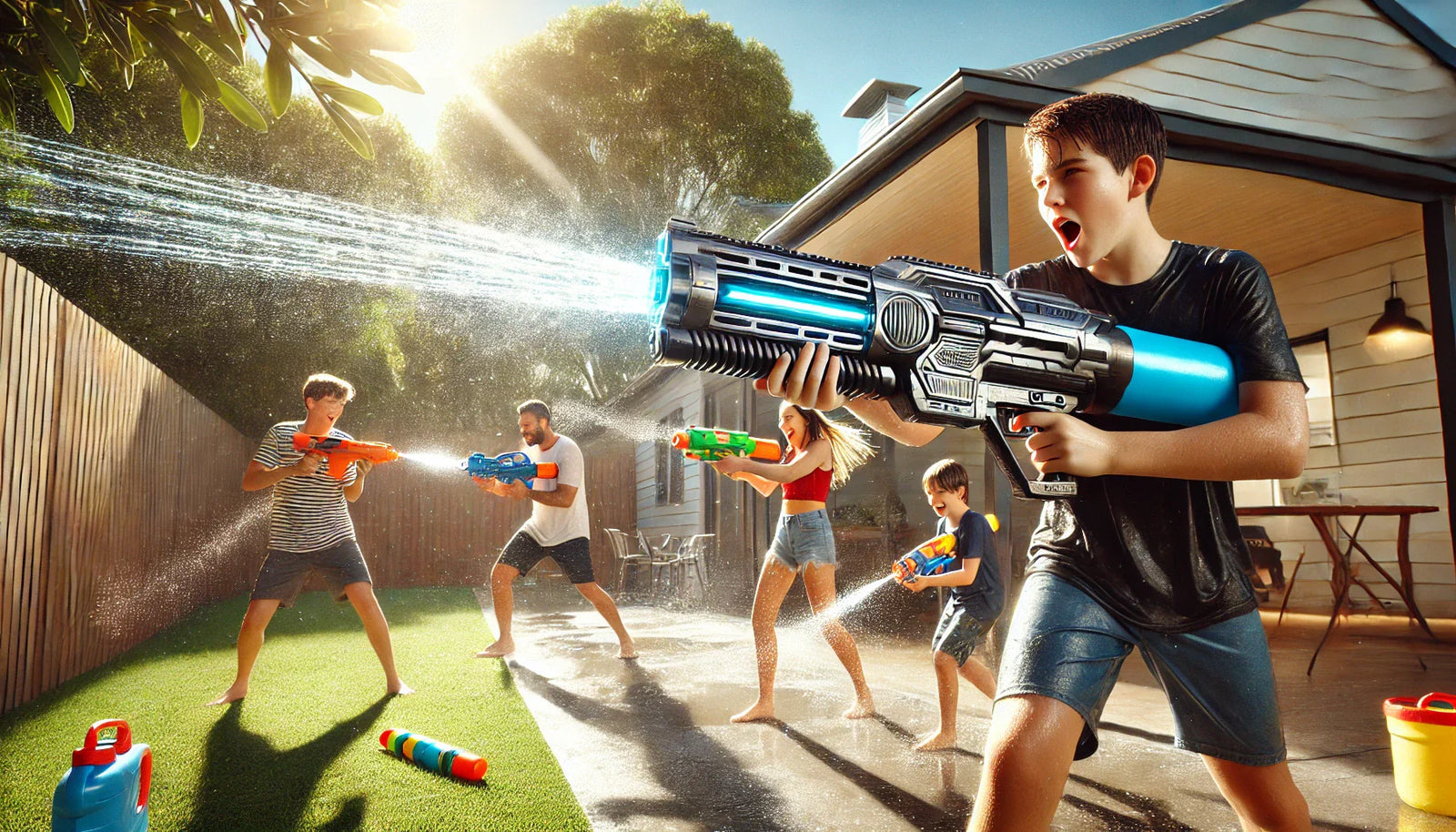 Powerful Automatic Electric Water Guns for Backyard Battles