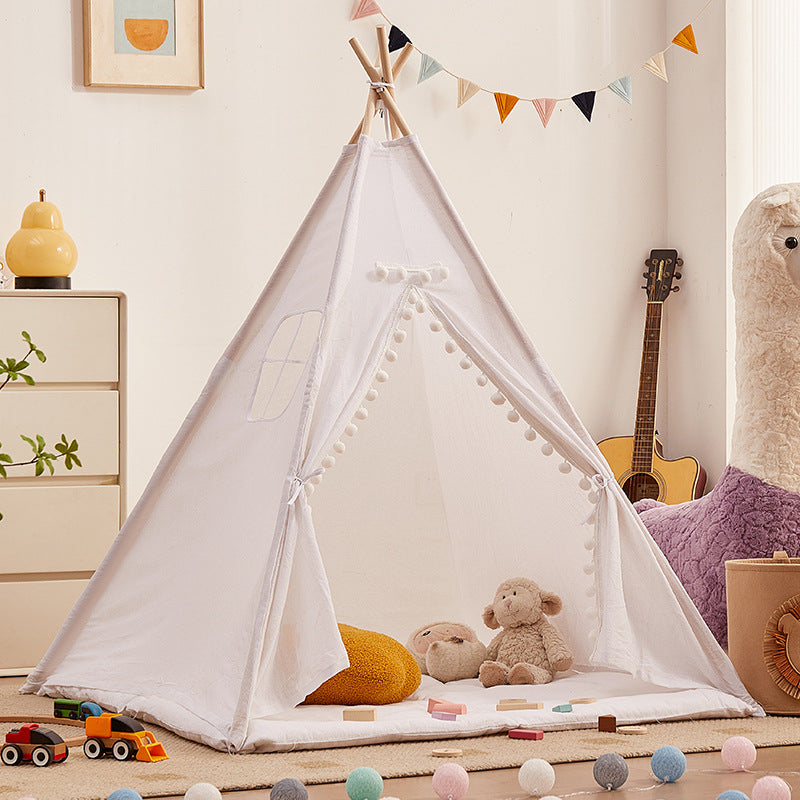 Kids Teepee Tent Indoor Play Tent 180cm With Floor Mat
