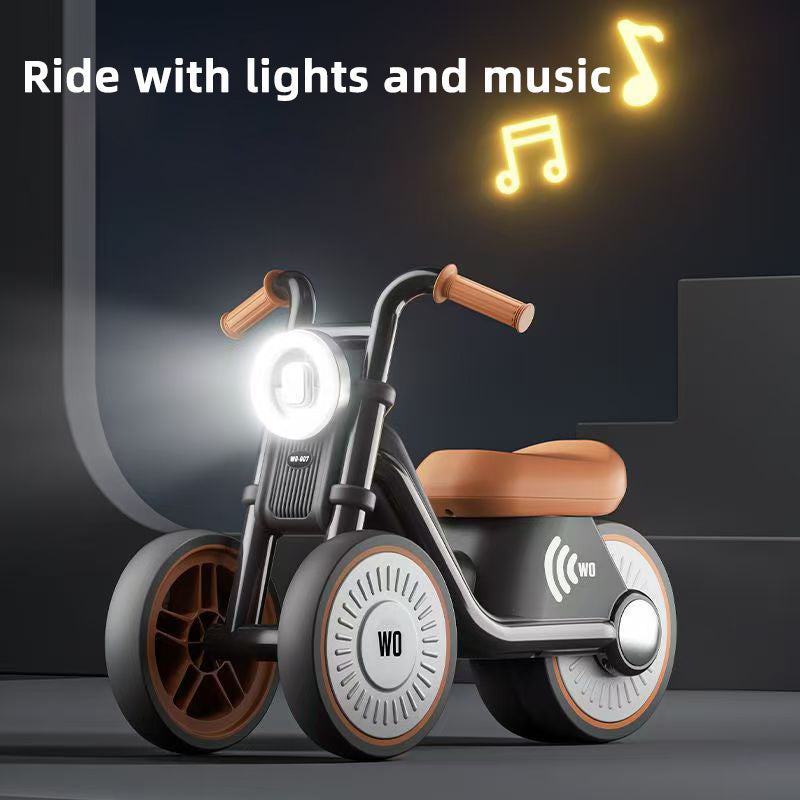 Toddler trike Balance Bike with light music