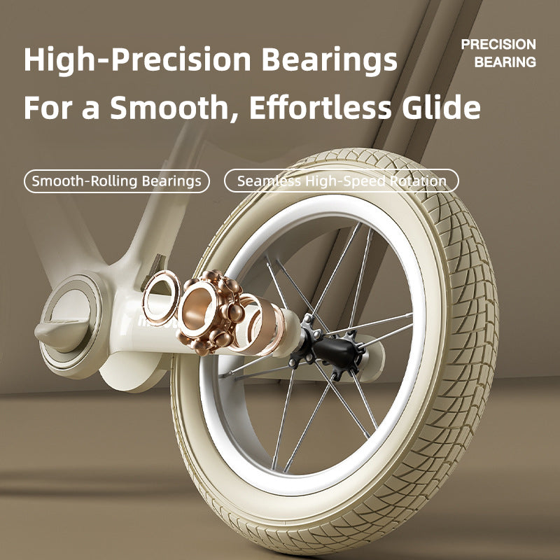 balance bike's high precision bearings