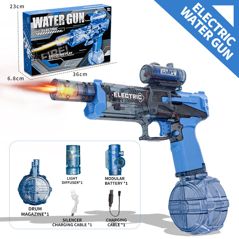 Electric Water Pistol with Realistic Gun Muzzle Flame