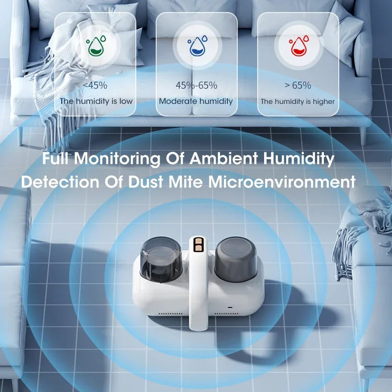 dust mite vacuum cleaner with UV Sterilization Humidity Display