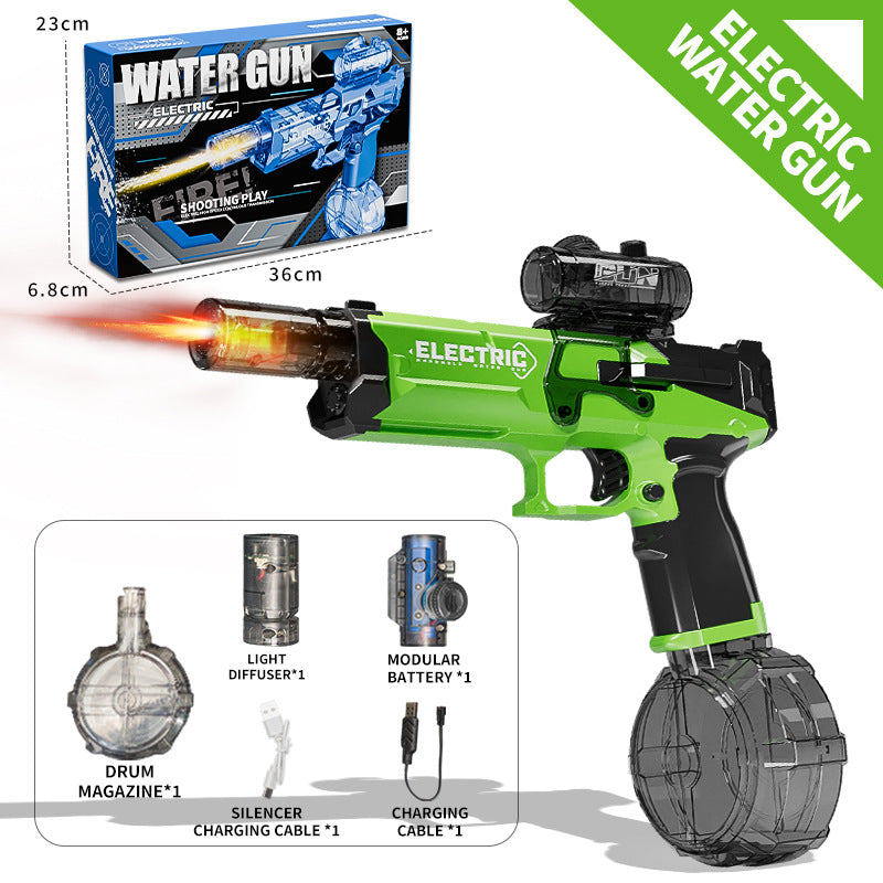 green electric water gun