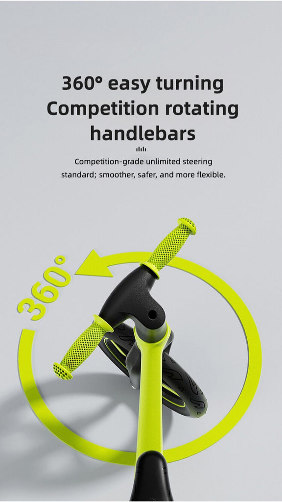 handlebar grips and rear mudguard on kids balance bike