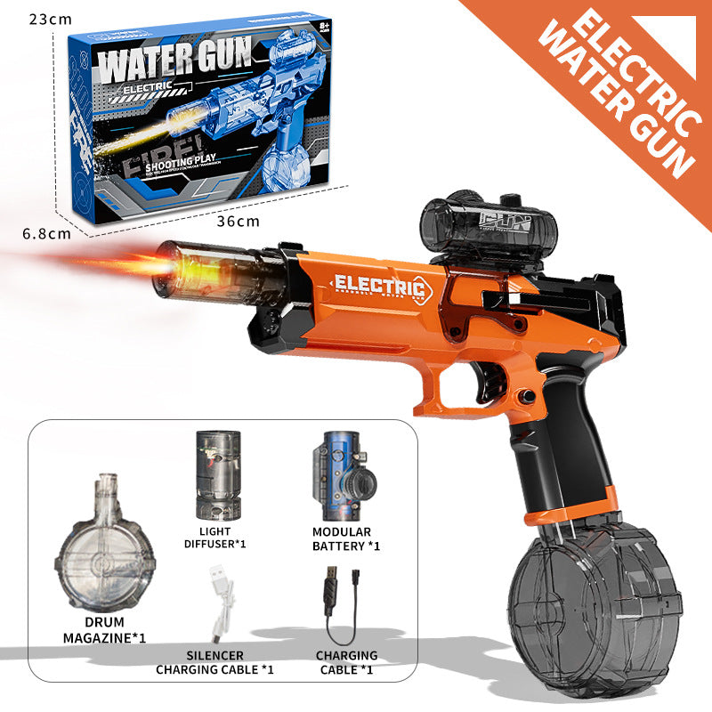 orange electric water gun